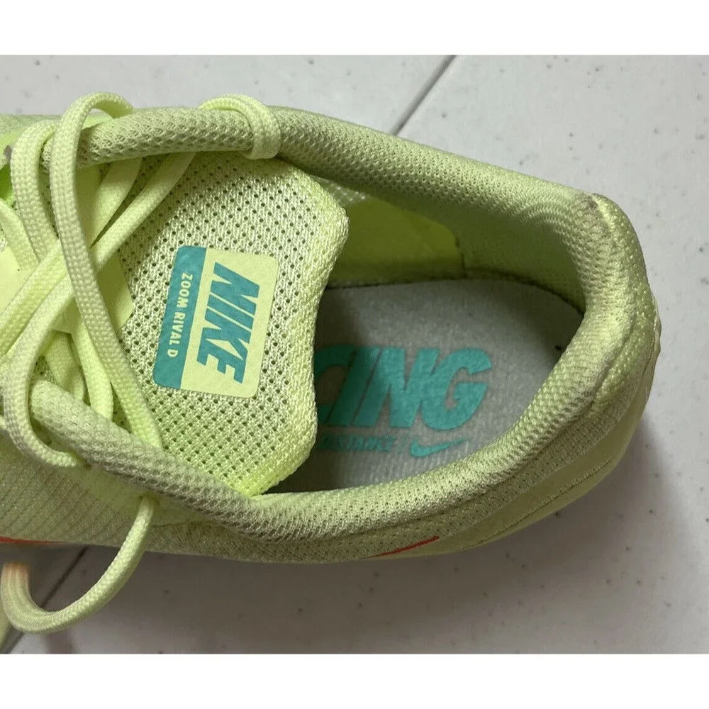 Nike Mens Size 10.5 Zoom Rival D Mens Running Cleats Shoes Green 907566-700 - Picture 7 of 10